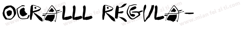 ocralll regula字体转换